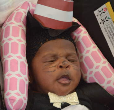 Cute baby dressed up for Halloween at CCMH