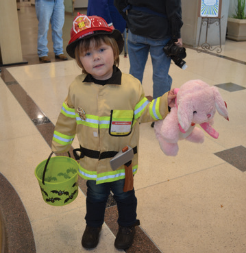 Cute child dressed up for Halloween at CCMH