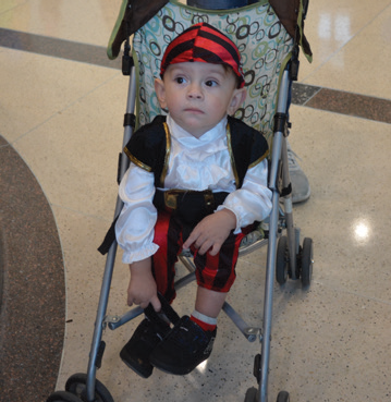 Cute child dressed up for Halloween at CCMH