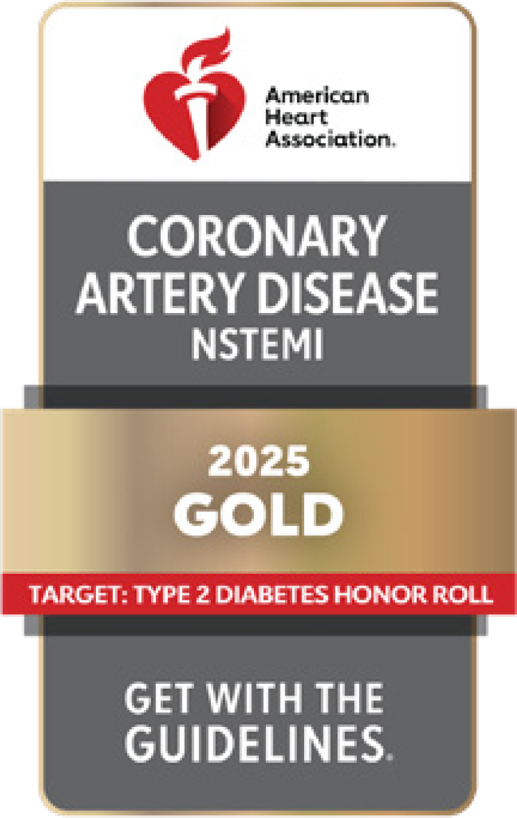 American Heart Association - Coronary Artery Disease NSTEMI, 2025 Gold, Get With The Guidelines badge