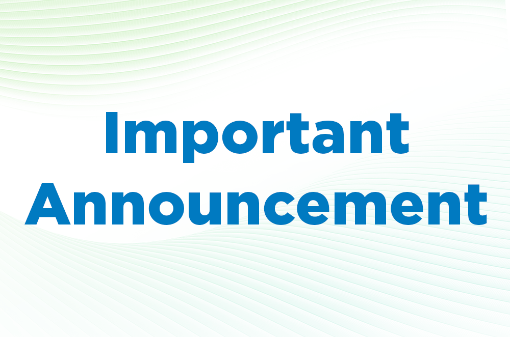 CCMH-Important Important Announcement