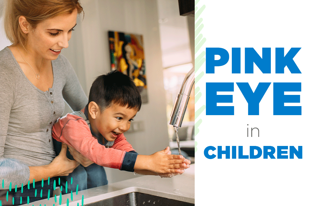 Pink eye in children