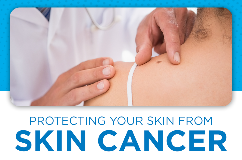 CCMH-SkinCancer doctor examining skin on a patient
