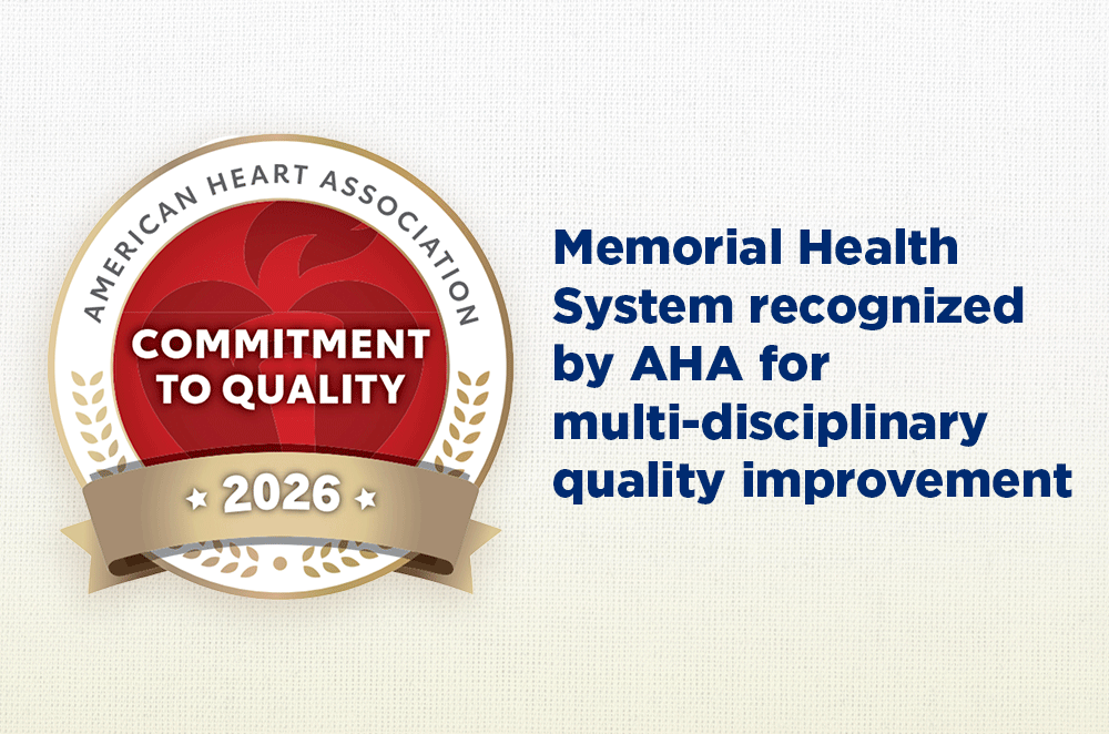 Memorial Health System recognized by AHA for multi-disciplinary quality improvement