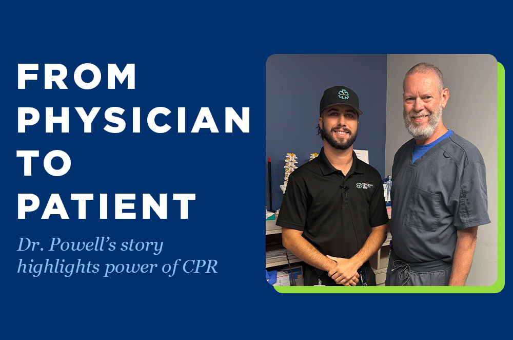 From physician to patient: Dr. Powell’s story highlights power of CPR