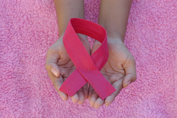 Breast Cancer ribbon - mammogram