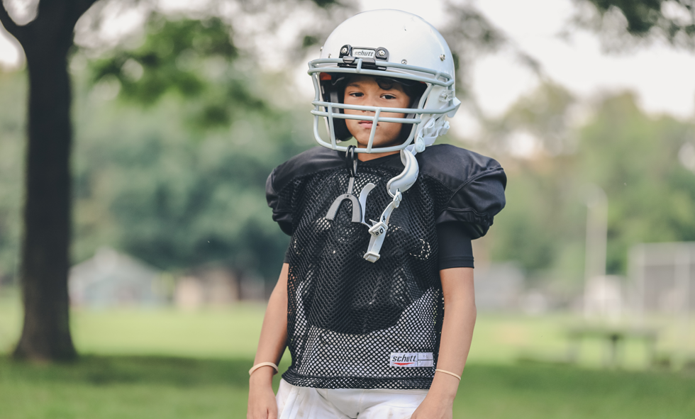 young football player